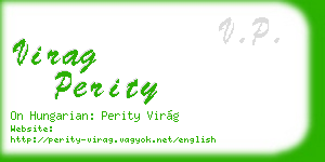 virag perity business card