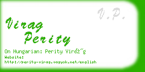 virag perity business card